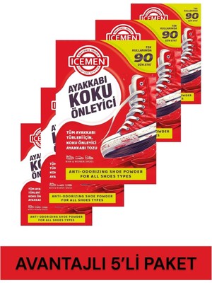 Icemen Koku Giderici,ayak Kokusu,ayak Sağlığı,ayak Bakım Ürünleri,kokuyu Önleyici Toz,ayakkabı Tazeleme,ayak Deodorantı, Spor Ayakkabı Kokusu Giderici