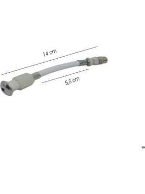 Yapı Gömme (Asma) Klozet Taharet Çubuğu 14 cm Düz
