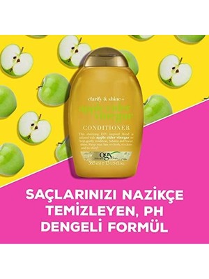 Ogx Işıltı Veren Elma Sirkesi Bakım Kremi Yağlı Saçlar Için 385 ml