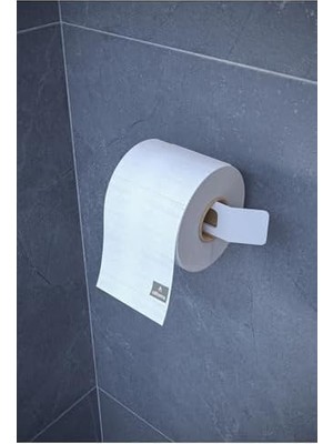 Metal Yapışkanlı Modern Tuvalet Kağıtlık – Wc Kağıtlık, Tuvalet Kağıdı Askısı Beyaz