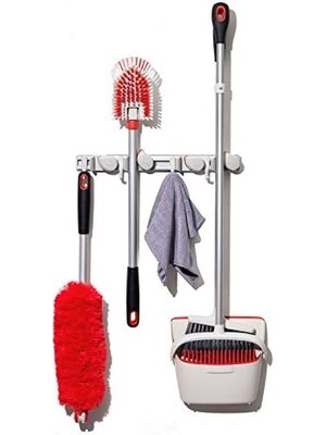 Duvar Düzenleyici, Paspas ve Süpürge Için, 7,6 x 12,7 x 43,2 cm