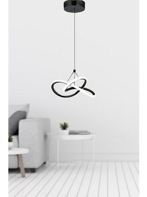 Modern Siyah Sarkıt LED Avize, Salon, Mutfak ve Oda Aydınlatması