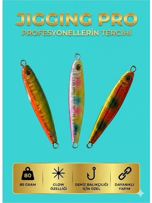 FB Cup 80 gr Slow Jig Yemi 3'lü Set