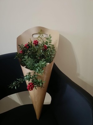 Orbak Kağıtçılık Kraft Çiçek Buket Taşıma Çantası | Buket Sunum ve Taşıma Kılıfı | 25 Adet