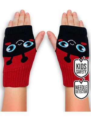 Denokids Uğurböceği Kız Çocuk Eldiven