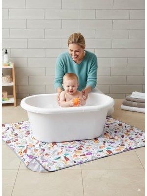 Su Geçirmez, Yer/masa Örtüsü, Aktivite, Yemek ve Oyun Için, Doğa Dostu ve Çevreci, Çok Amaçlı Kullanım, Zoo (150X150CM)