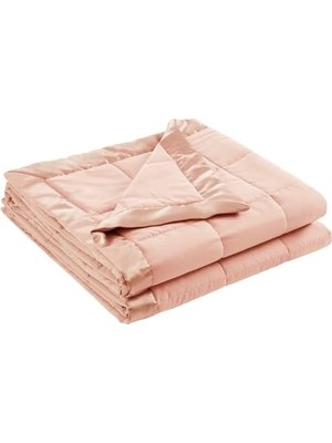Hafif Mikrofiber Battaniye, Lüks Dikiş, Saten Bağlama, Vurgulu, 3m Scotchguard Kılıf, Kir Tutmaz, Hipoalerjenik, Tüm Mevsimler Için, Standart Beden, Tam/kraliçe Windom Blush