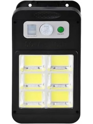 Solar Güneş Enerjili Lamba 6 Cop Beyaz LED Kıskaçlı Sokak Lambası Hareket Sensörlü Su Geçirmez USB Ile Telefon Şarj Özelliği Teras Bahçe Agaç Patika Garaj Balkon Dekorasyon Aydınlatması