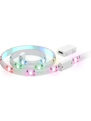 Aether Light Strip Extender - Rgb LED Işık Şeridi Uzatma (1m / 3ft Genişletici, 8 Genişleticiye Kadar Bağlayın, Esnek Tasarım) Beyaz