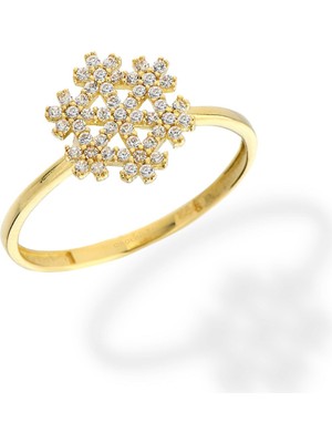 Oroline Kuyumculuk 14 Ayar Altın Kartanesi Yüzük