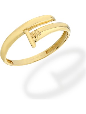 Oroline Kuyumculuk 8 Ayar Altın Taşsız Çivi Yüzük