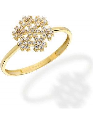 Oroline Kuyumculuk 8 Ayar Altın Bombeli Kartanesi Yüzük