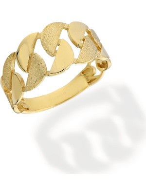 Oroline Kuyumculuk 8 Ayar Altın Minimal Taşsız Yüzük