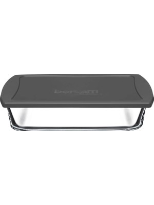 Gri Plastik Kapaklı Fırın Tepsisi 1320 cc