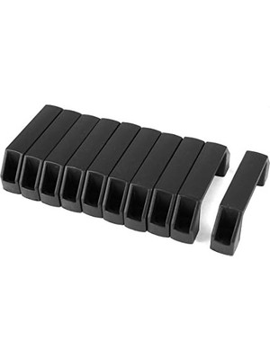 Plastik Dolap Çekmece Kulpu, 106MM, Siyah, 10'lu Paket