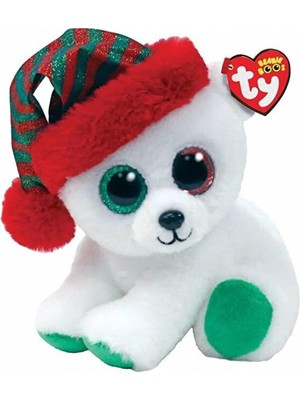 Beanie Boos Peluş Yılbaşı Kutup Ayısı Paxton 12 cm
