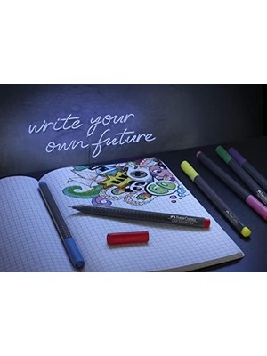 Grip Finepen Ince Keçe Uçlu Kalem Seti, 15’li, 0.4 Mm, Metal Destekli Uç, Ergonomik Gövde, Cetvel ve Şablon Uyumlu, Özel Kutulu