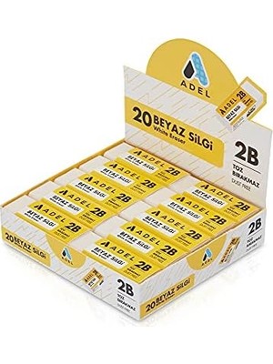 Soft Beyaz Dust- Silgi - Büyük Boy - 20 Adet