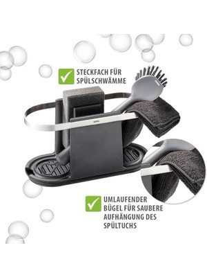 Smartline Lavabo Düzenleyici, Siyah, 50,4 x 3,6 x 3,5 cm