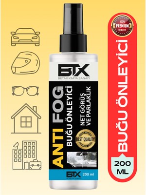 Buğu Önleyici Sprey 200ML New (Araç-Kask-Gözlük-Ev-Işyeri Camı Buğu Önleyici)