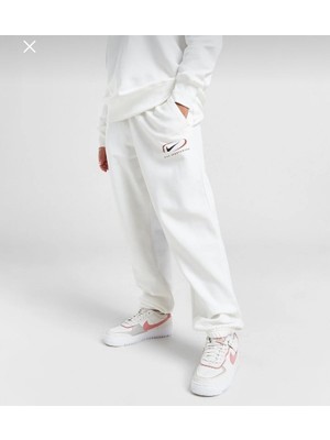Nike Sportswear Phoenix Fleece Oversized High Waist Beyaz Kadın Eşofman Altı FN7716-133