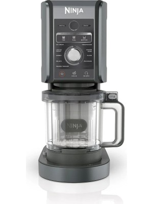 Ninja CREAMi Deluxe 10-in-1 Dondurma ve Frozen Makinesi Siyah Çok Amaçlı Kullanım İçin Ergonomik Tasarım
