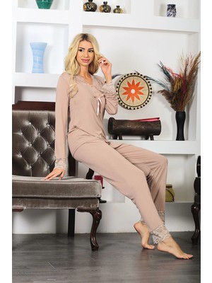 Ynt İthalat Vizon Penye Pijama Takımı - 1630