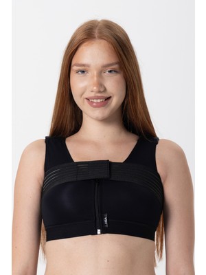 H&A HA-315 Fermuarlı Bandajlı Göğüs Korsesi Sütyen Göğüs Ameliyatı Implant Dikleştirme Küçültme Doğum Sonrası