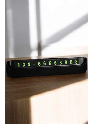 Modern Asır Araç Içi Numaratör Numaralık Torpido Üstü Açılır Kapanır Telefon Numarası Bırakma Moder