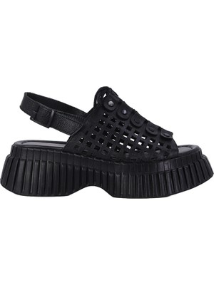 Albini 26101403 Hakiki Deri Topuklu Kadın Sandalet