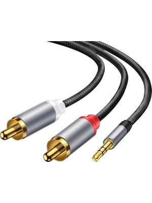 3.5mm Aux To Rca Hi-Fi Ses Kablosu 50 cm
