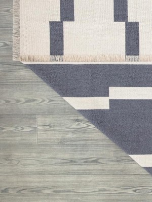 Mec Home Karesse 130 Gri Kilim – Yıkanabilir, Modern, Çift Taraflı Halı | 7 Farklı Boyut | Salon, Yatak Odası, Mutfak ve Antre Için Şık Dekoratif Halı-Kilim (80X250)