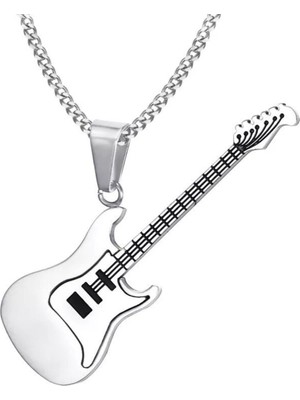 Herşey Nota Gitar Kolye Paslanmaz Çelik