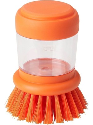 IKEA Videveckmal Deterjan Hazneli Bulaşık Fırçası, Turuncu