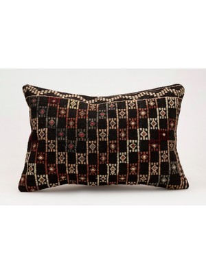 Kilim Wholesale El Yapımı Eski Kilimden Yapılmış Vintage Kırlent Kılıfı, YÜN,40X60CM