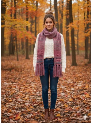 As Reyon Saçaklı Triko Atkı Şal