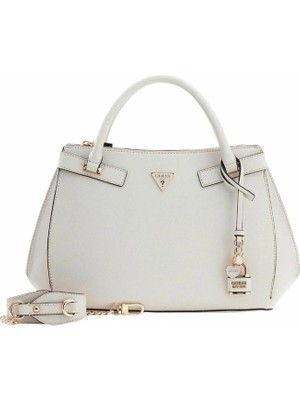 Guess Serenova Girlfriend Kadın Beyaz El Çantası HWZG8091060-OFF