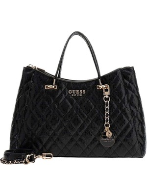 Guess Isemay Girlfriend Omuz Kadın Siyah El Çantası HWGG9628060-BLA