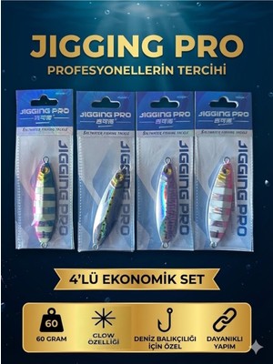 FB Cup 60 gr Slow Jig – 4’lü Avantaj Seti