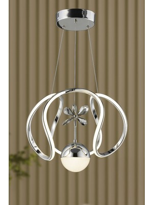 Modern Krom Sarkıt LED Avize, Beyaz Işık, Salon, Mutfak ve Oda Dekoru