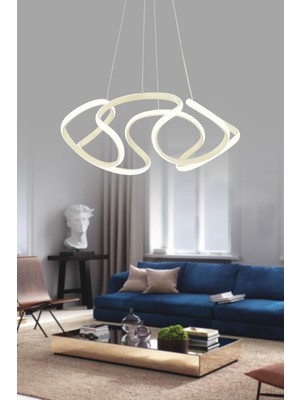 Modern Beyaz Sarkıt LED Avize, Salon, Mutfak ve Oda Dekorasyonu Için
