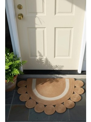 Bhr Creative D Yarım Ay Kapı Önü Paspası Banyo Paspası