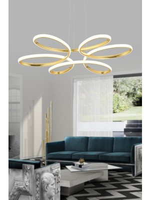 Şık Modern Sarkıt LED Avize, Zarif Gün Işığı Işığıyla Aydınlatır