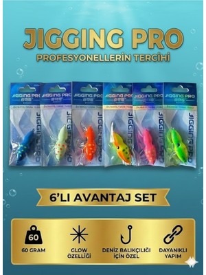 FB Cup 60 gr Slow Jig Yemi 6'lı Avantaj Seti – Profesyonellerin Tercihi, Balıkçıların Gücü!