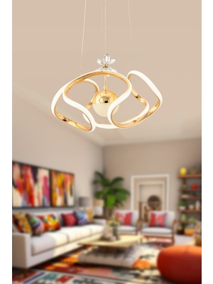 Modern Sarkıt LED Avize, Beyaz Işık, Salon, Mutfak ve Oda Dekoru