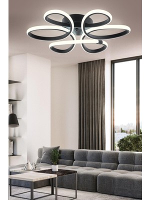 Modern Siyah Beyaz LED Tavana Takılan Aydınlatma, Şık ve Fonksiyonel