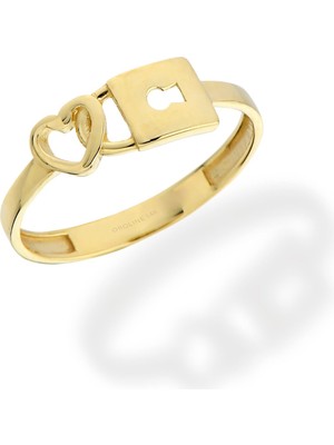 Oroline Kuyumculuk 8 Ayar Altın Aşkın Kilidi Yüzük