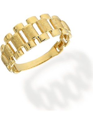 Oroline Jewelry 14 Ayar Altın Kordon Yüzük