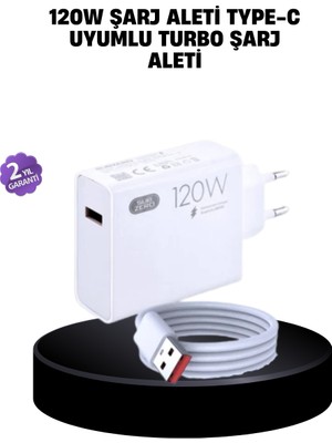 120W Mi Turbo Destekli Hızlı Şarj Cihazı Type-C Uyumlu Akım Korumalı Grandordesing (4970)