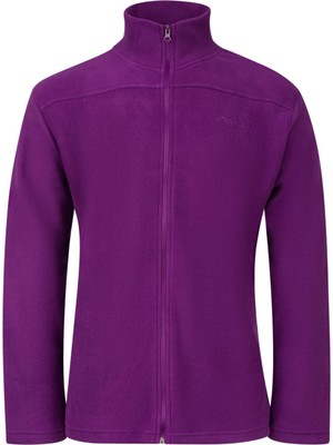 2AS Larry Erkek Tam Fermuarlı Polar Sweatshirt Mor